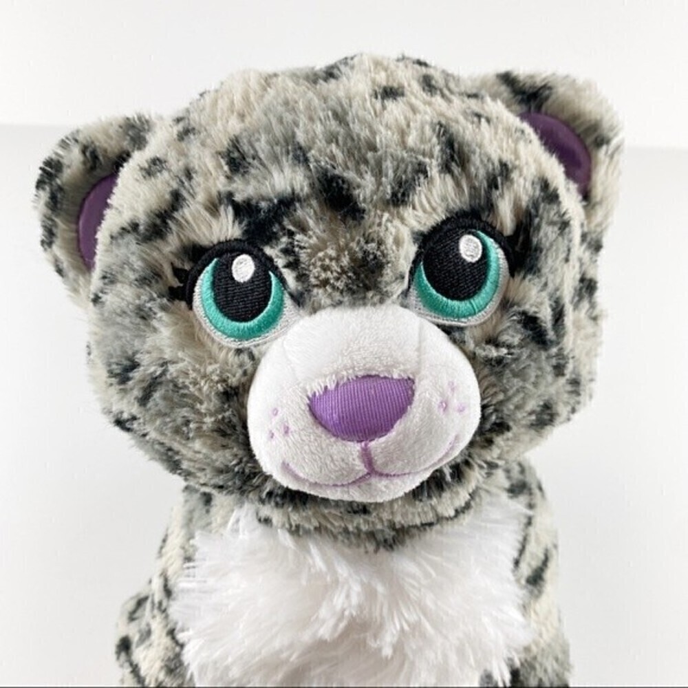 Build A Bear Sugar Sparkle Snow Leopard Stuffed Animal Plushie - Picture 3 of 12